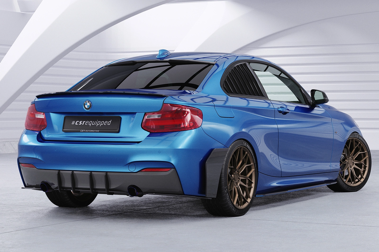 Achterspoiler BMW 2er (F22/F23) Coupe en Cabrio Glans Zwart – CSR Automotive