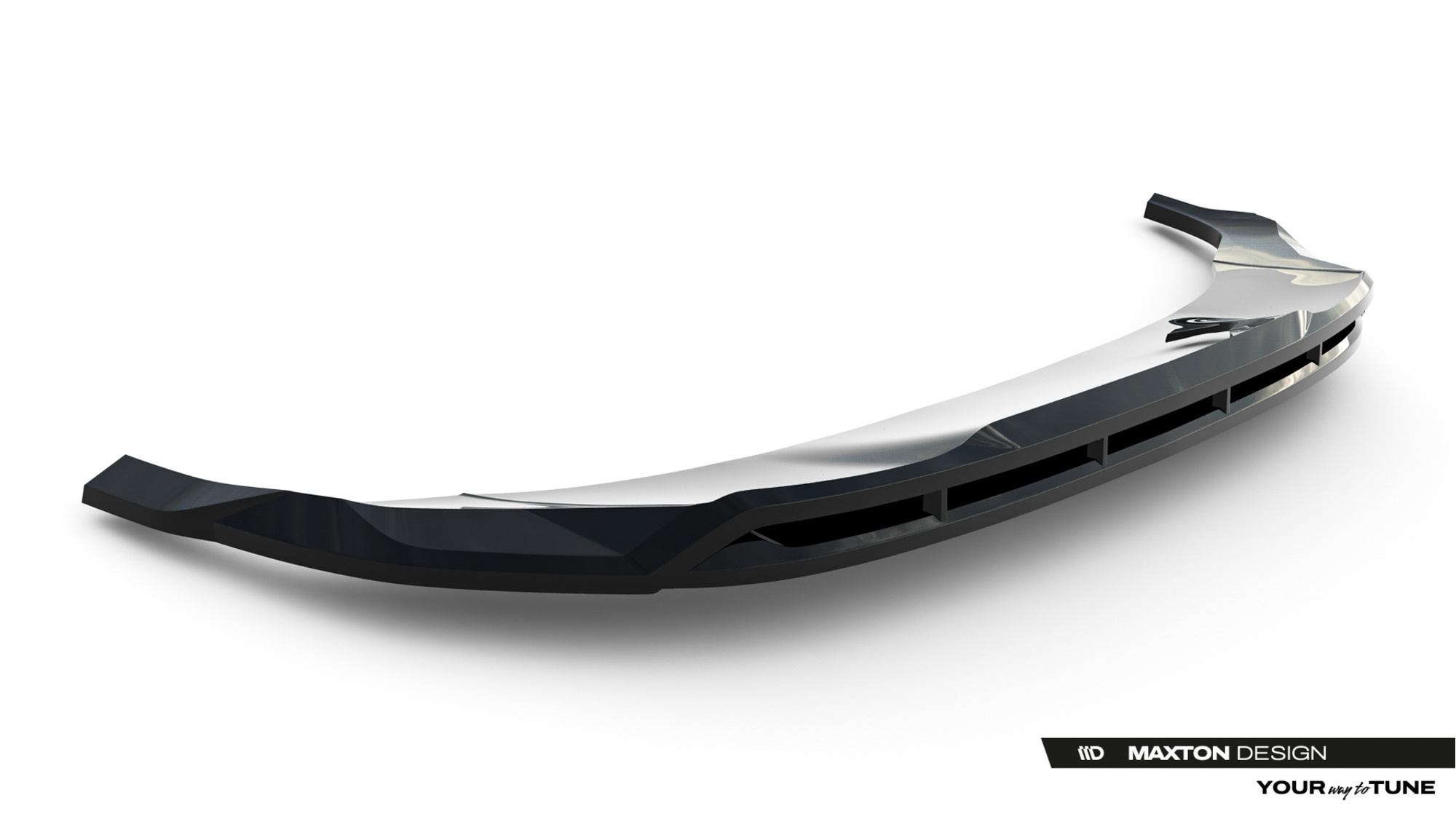 Voorspoiler Audi Q7 S-Line MK2 Facelift 2 Maxton Glanzend zwart