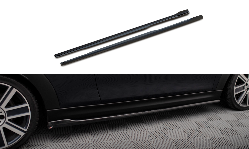Zijskirts Mini Cooper S F56 Facelift 2022 - Maxton Glans Zwart