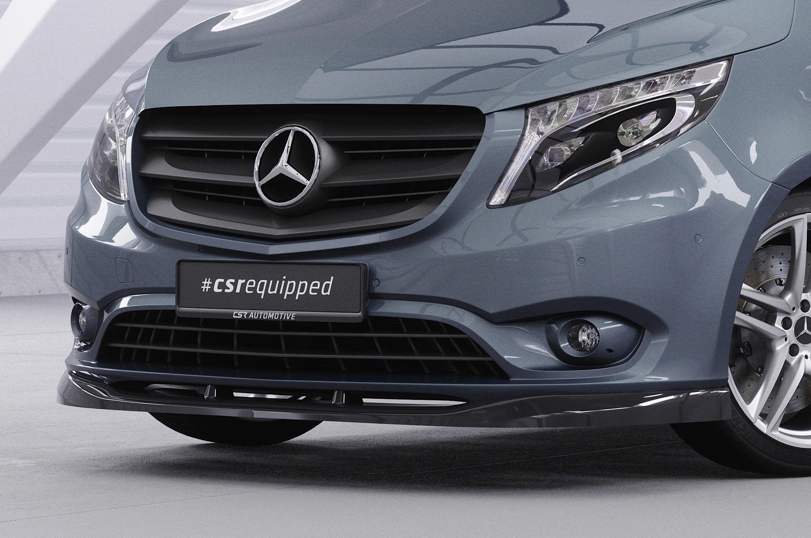 Voorspoiler Mercedes-Benz Vito 447 glans zwart 2014–2023