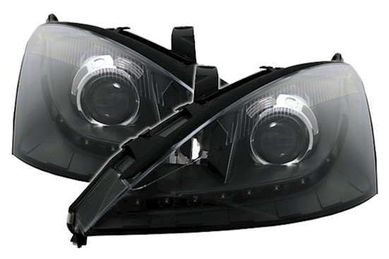 Faros Ford Focus Angel Eyes 98-01 negro