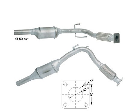 Seat AROSA 1.7D SDi 1716 cc 44 Kw / 60 cv AKU Magnaflow CAT Bouw