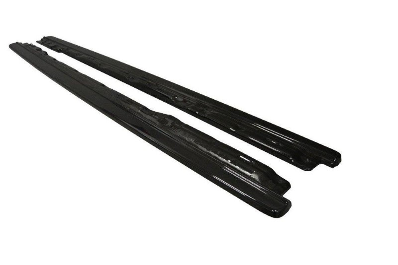 Zijskirts Audi S4 / A4 S-Line B9 Maxton Glanzend Zwart