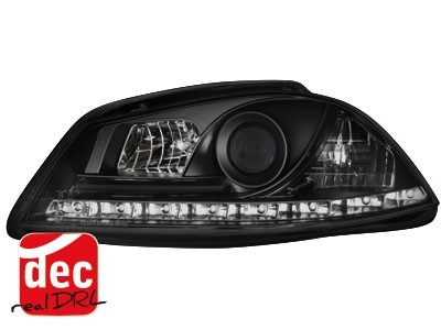 Headlights Seat Ibiza 6L/Cordoba 03-08 Devil Eyes Dlite LED Black