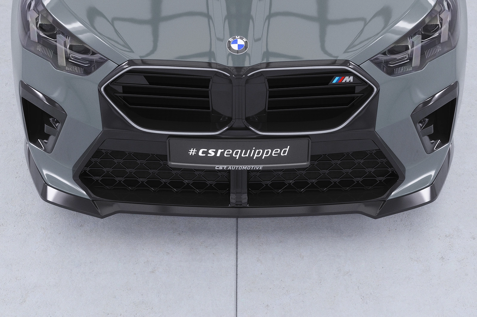 Voorspoiler BMW X2 / iX2 (U10) glans zwart