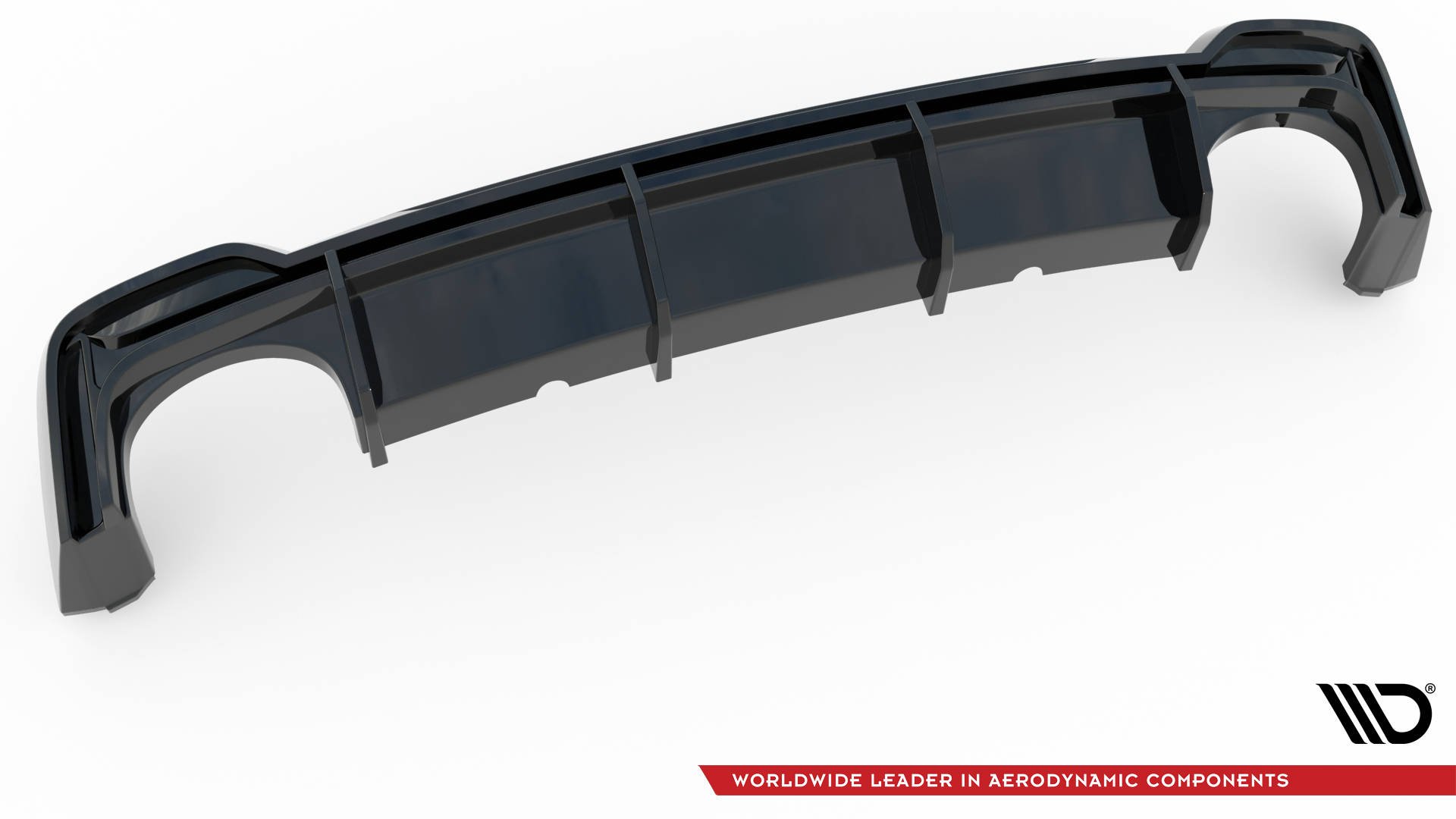 Achter Diffuser Audi RS6 C8 Maxton Glanzend zwart