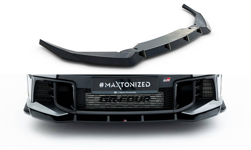 Voorspoiler Toyota GR Yaris MK4 Facelift Maxton Glanzend zwart
