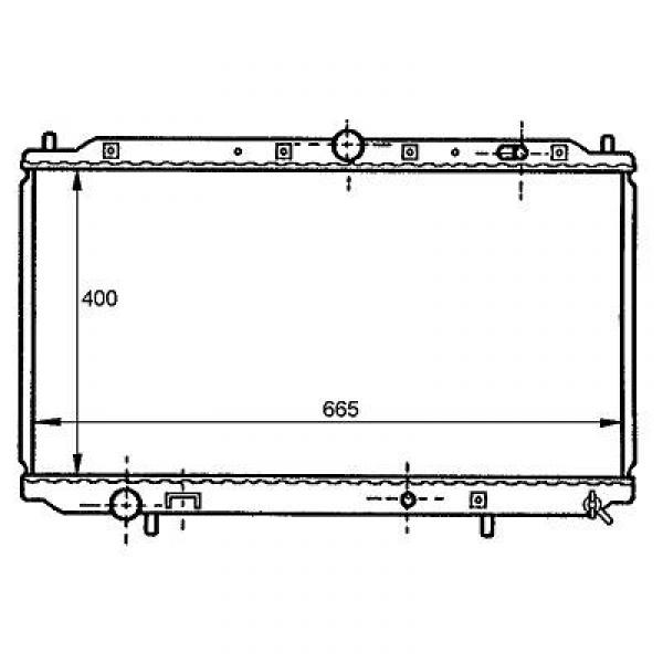 Radiator CARISMA 95-10.97 402x665x16 1.6I/1.8I 66/85/103KW