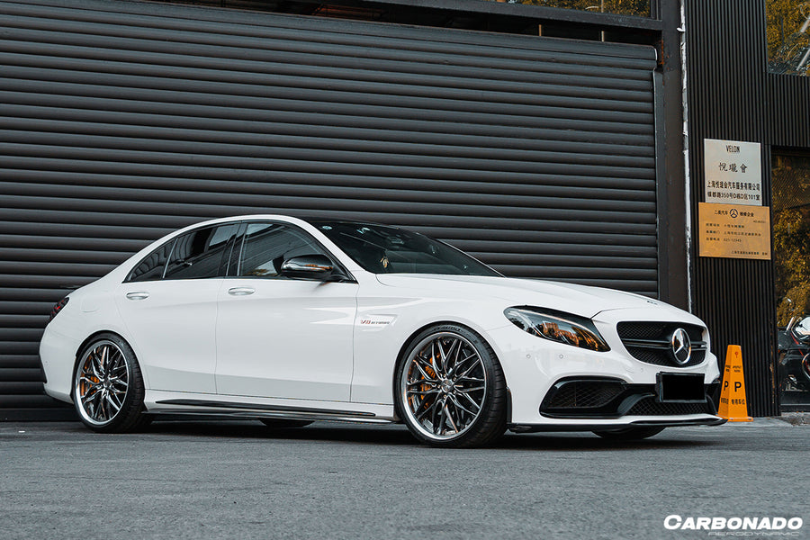 Mercedes Benz C-Class W205 Sedan PS Style Carbon Zijskirts 2015-2021