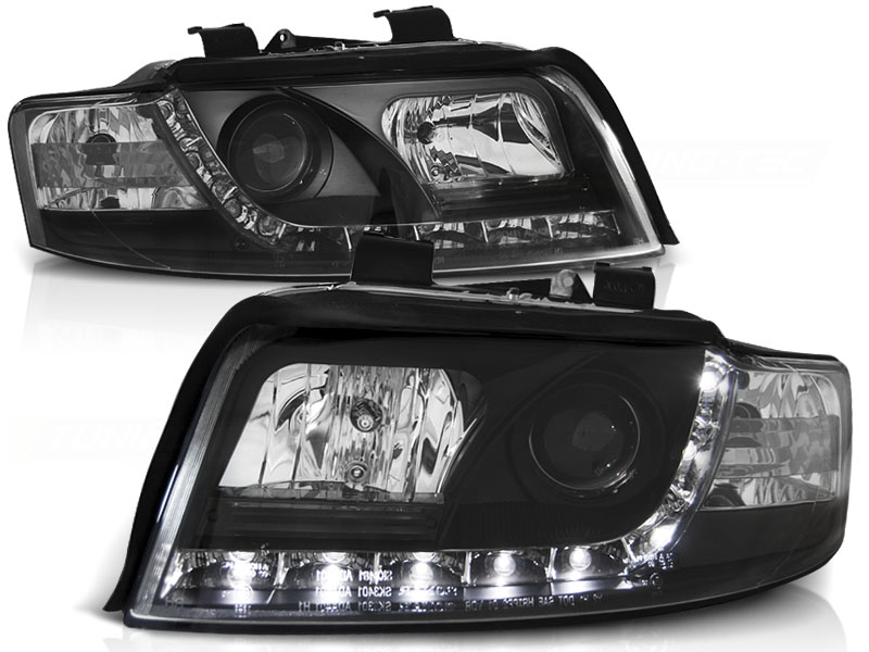 Headlights Audi A4 8E 01-04 Devil Eyes Dlite LED Black