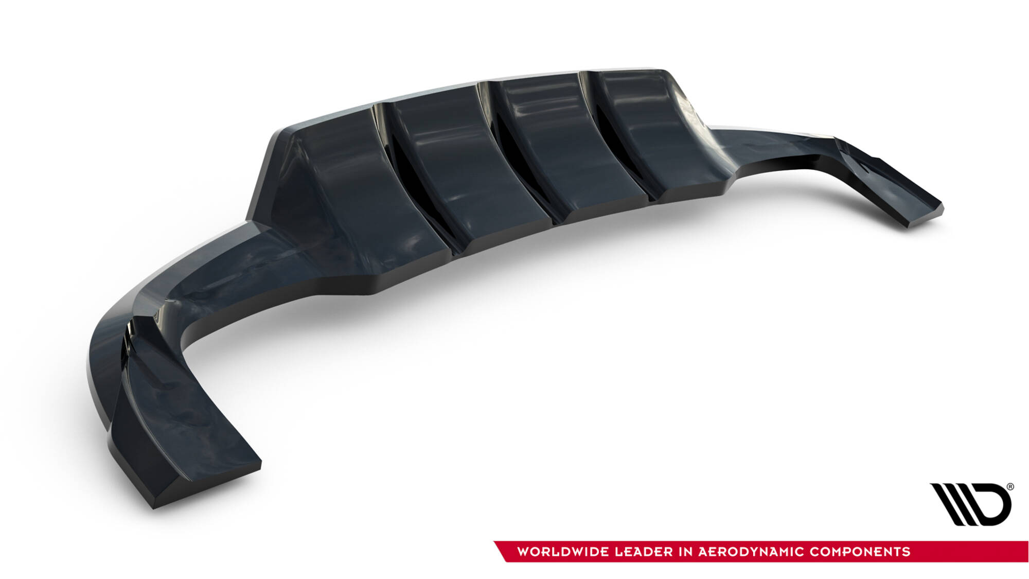 Achter Diffuser Mercedes-Benz GLA 45 AMG Off-roader X156 Maxton Glanzend zwart