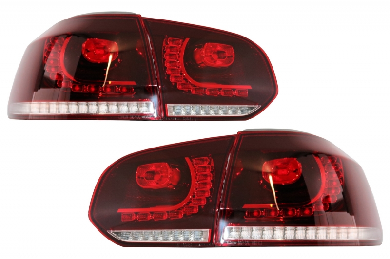 Taillights led VW Golf VI 10/08- R-look red/Smoke