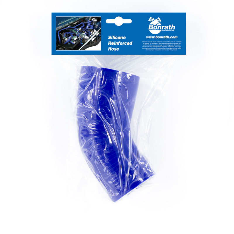 Bonrath Siliconen slang Reducer 45 graden bocht - Lengte:50mm - Ø83>57mm