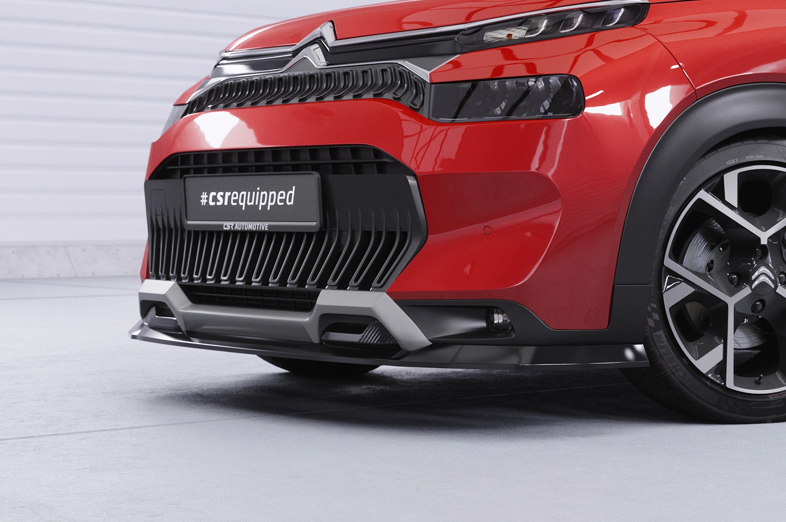 Voorspoiler Citroen C3 Aircross 2 glans zwart