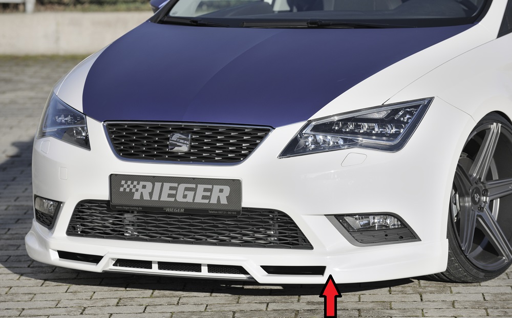 Voorspoiler lip Seat Leon F5 Rieger