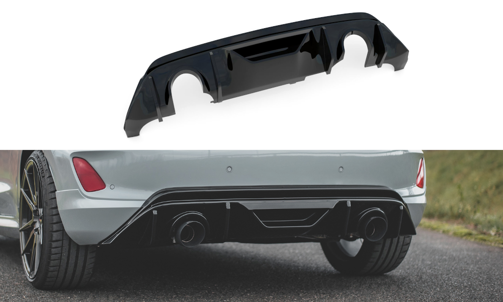 Diffuser Ford Fiesta ST MK8 Maxton Glans Zwart