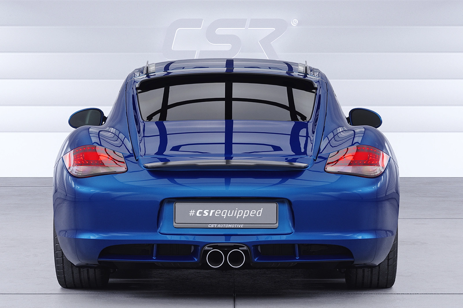 Achterspoiler Porsche Boxster 987 / Cayman 987 Facelift glans zwart 2009–2012