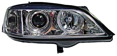 Faros Opel Astra G Angel Eyes cromo