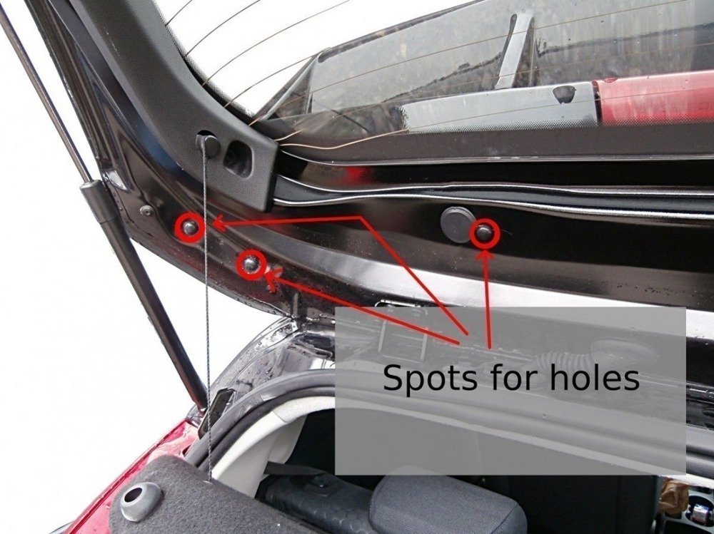 RS look spoiler Ford Fiesta MK7