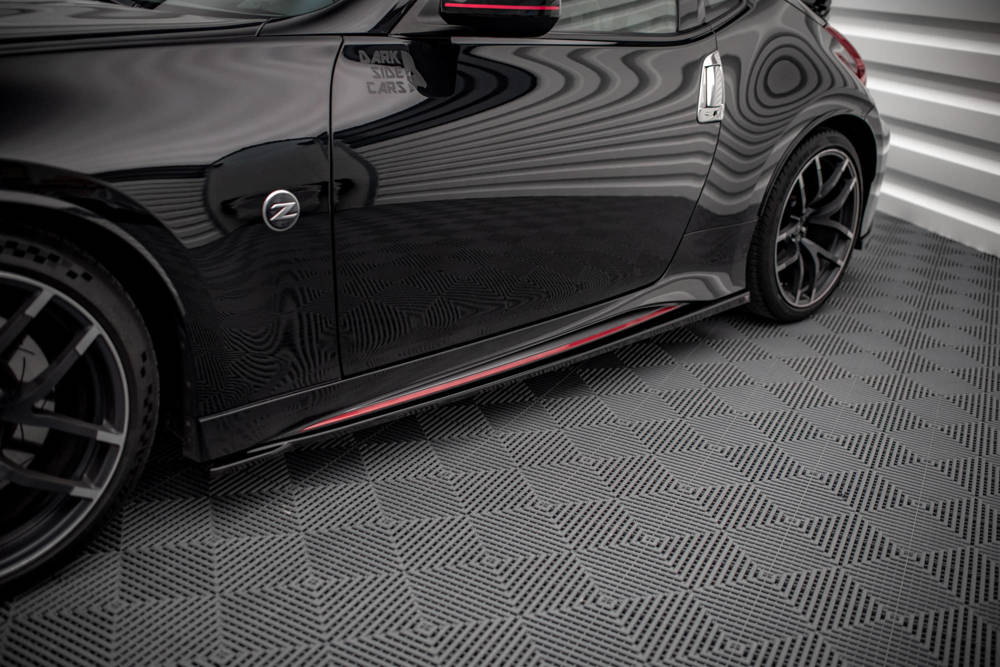 Zijskirts V.2 Nissan Nismo 370Z Maxton Glans Zwart