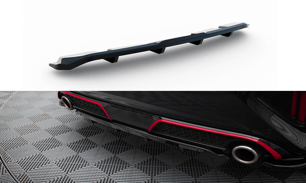 Diffuser Kia Ceed GT Mk3 FL Maxton Glans Zwart