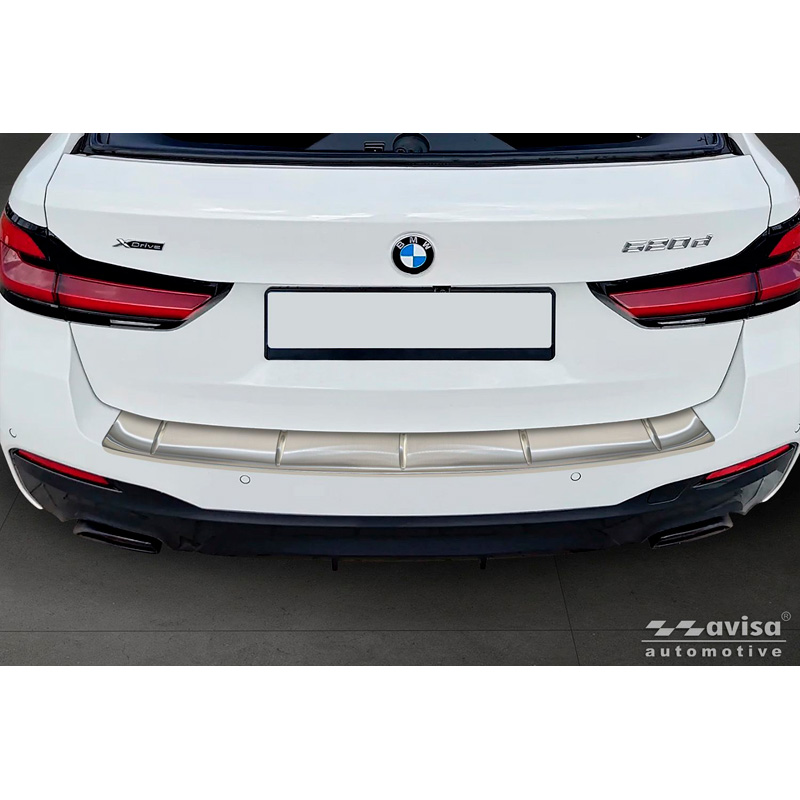 Avisa RVS Achterbumperprotector  BMW 5-Serie G31 M-Sport Touring Facelift 2020-2024 'Ribs'