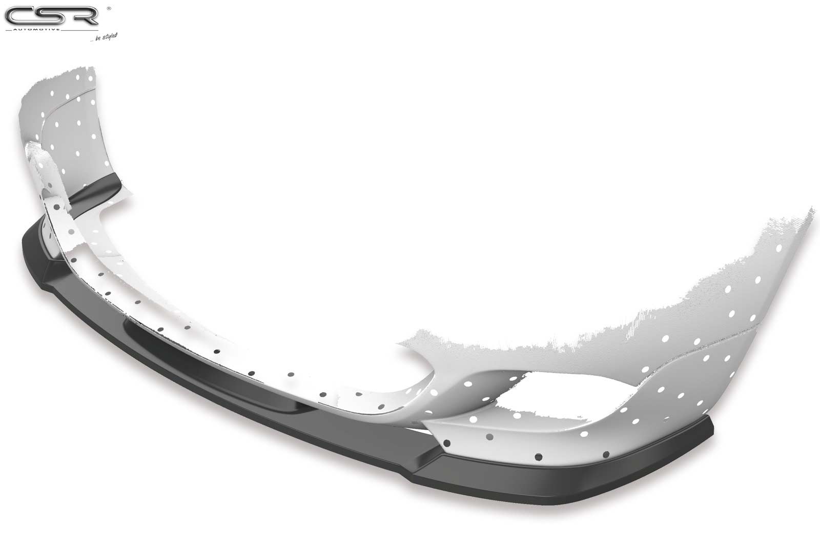 Voorspoiler BMW 5er E60/E61 M-Paket CSR glans zwart – 06/2003–05/2010