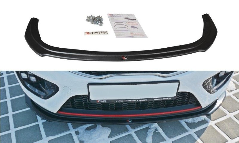 Voorspoiler Kia Cee'd / Pro Cee'd GT MK2 V.1 Glanzend Zwart
