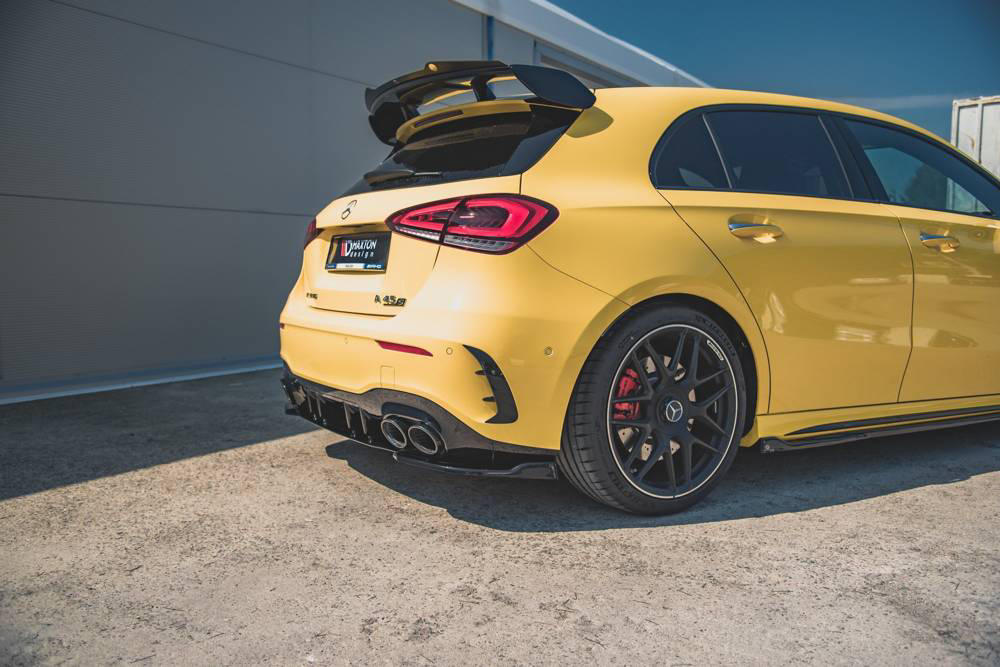 Spoiler Cap Mercedes A Klasse W177 A45 S AMG Glans Zwart Maxton