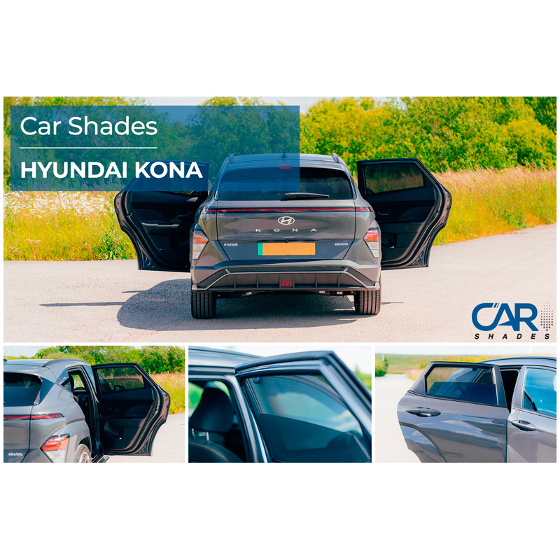 Set Car Shades (achterportieren)  Hyundai Kona II 5 deurs 2024- (2-delig)