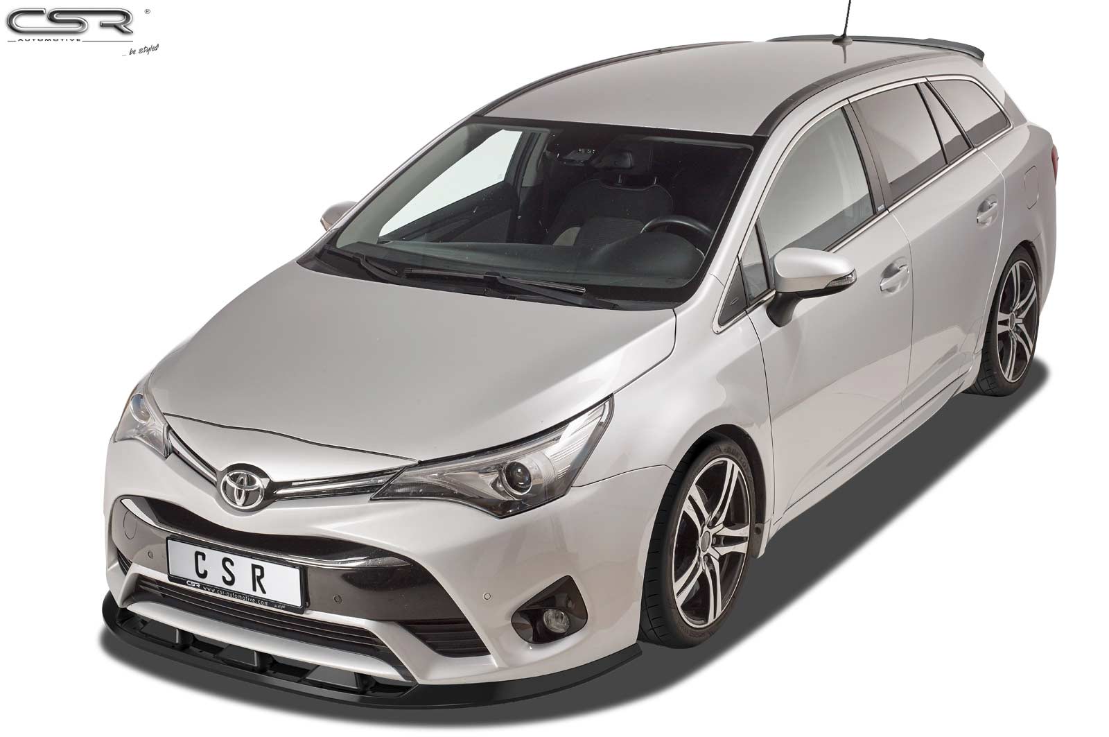 Voorspoiler Toyota Avensis (T27) glans zwart – 2015–2018