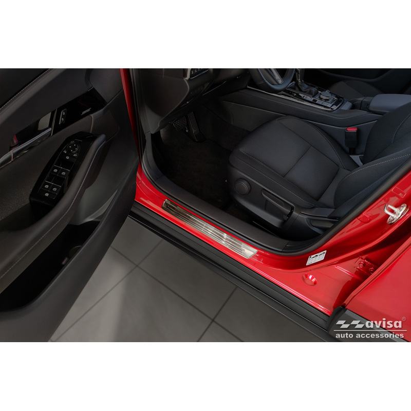 RVS Instaplijsten  Mazda CX-30 2019- - 'Lines' - 4-delig