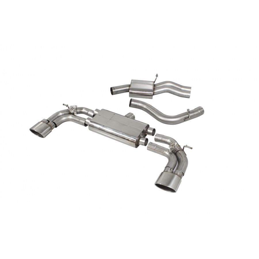 Audi RS3 8V Saloon / Sedan 17 - 18 Non-GPF Model Resonated cat-back system with no valves
