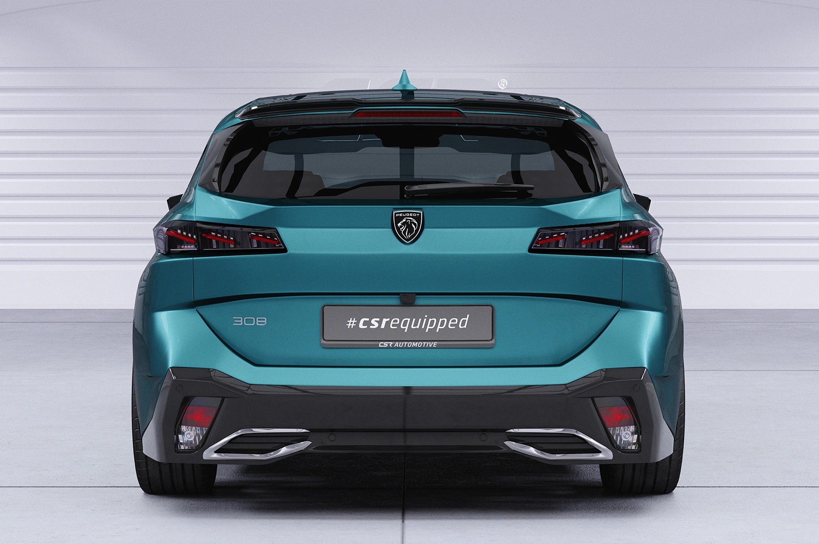 Achterspoiler Peugeot 308 (P51) SW Glans Zwart – 2021–