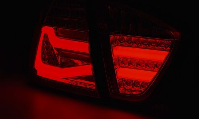 Taillights LED BMW 3-serie E90 04-08 red/smoke