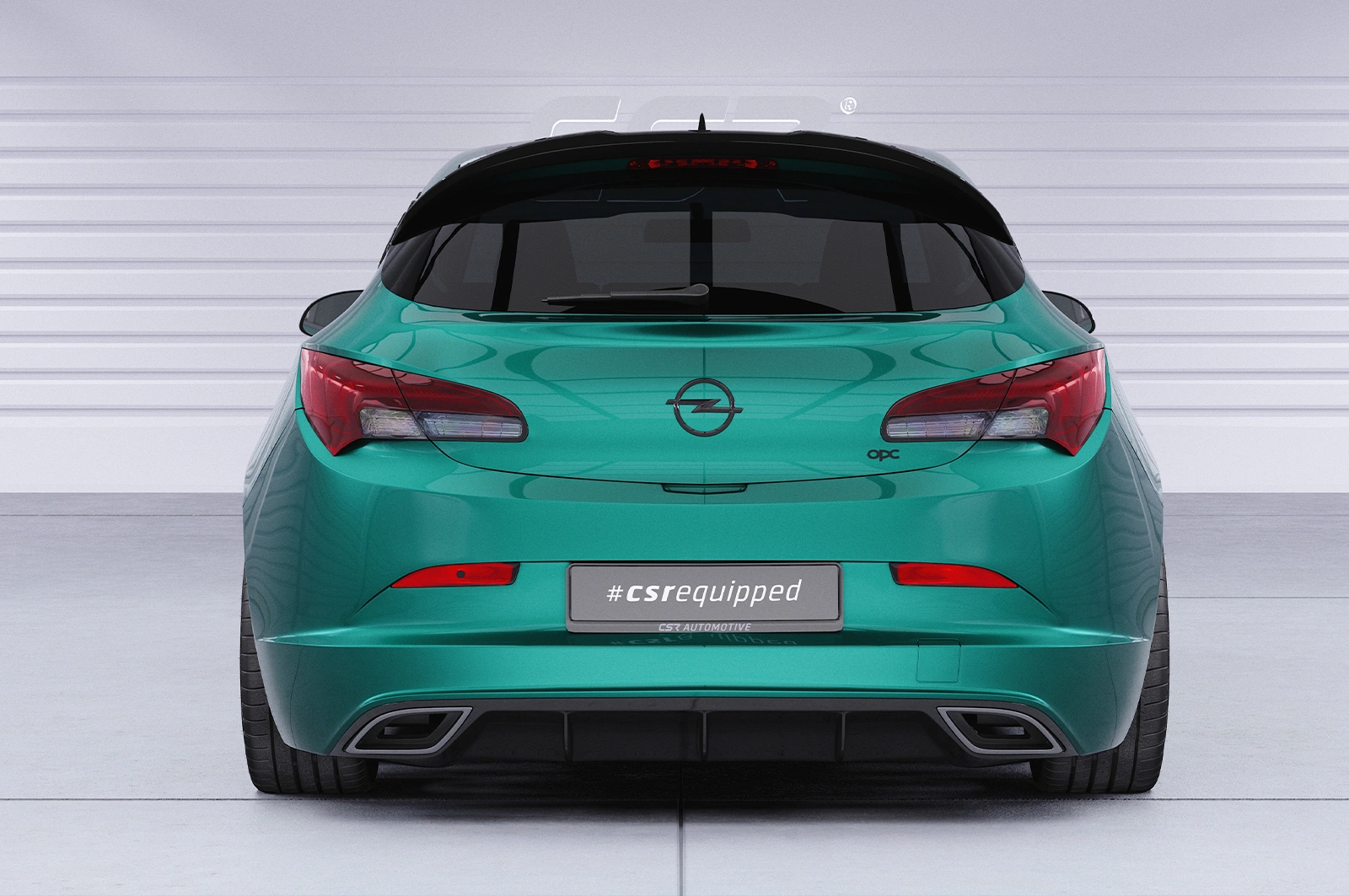 Achterspoiler Opel Astra J glans zwart