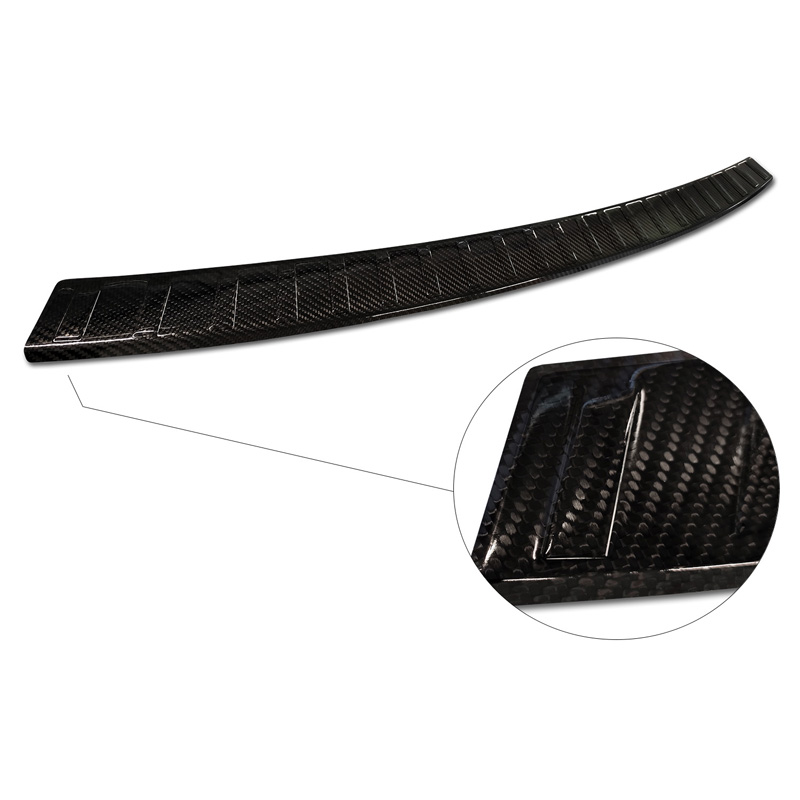 Echt 3D Carbon Achterbumperprotector  BMW iX3 (G08) 2020- 'Ribs'