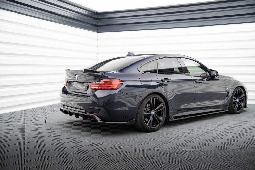 Diffuser BMW 4 Gran Coupe M Pakket F36 Maxton Glans Zwart