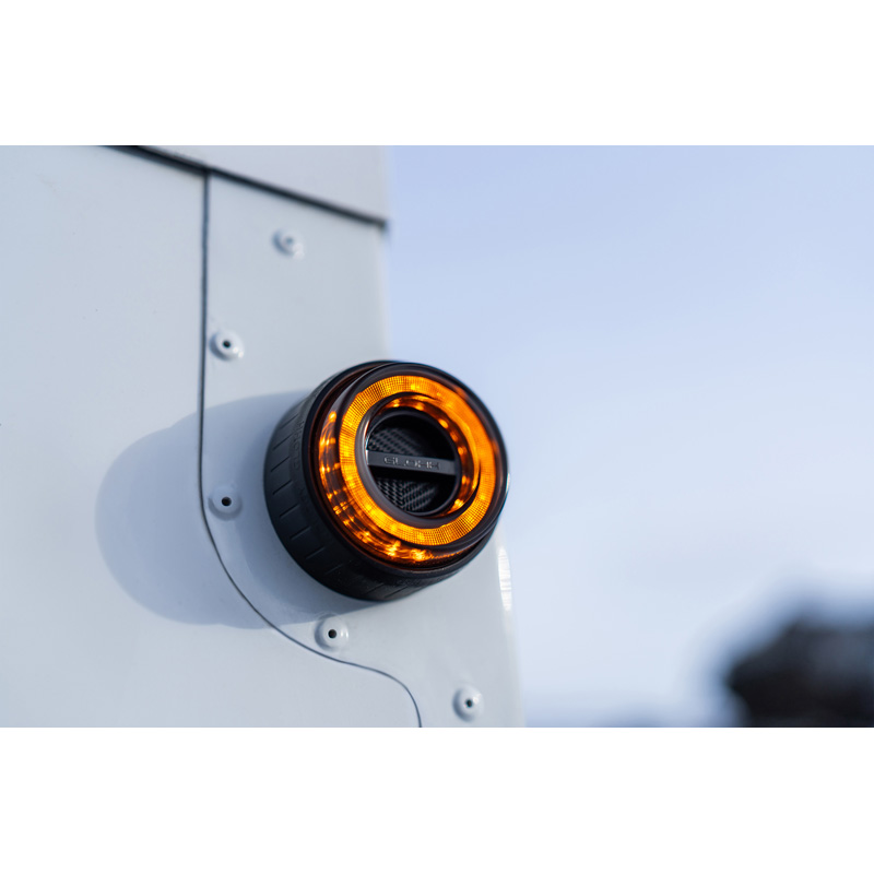 Glohh GL-2x Dynamic LED Achterlichten  Landrover 90/110 1983-1990 & Defender (LD) 1990-2016 - Zwart (6-delig)