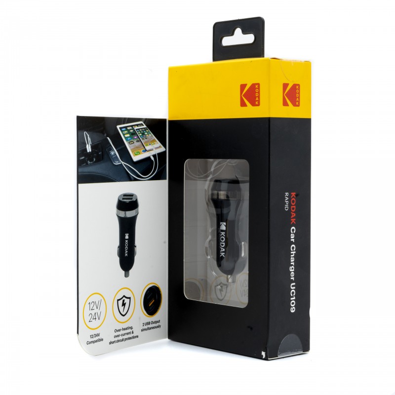 UC109 KODAK Car Rapid Charger Input DC12-24V