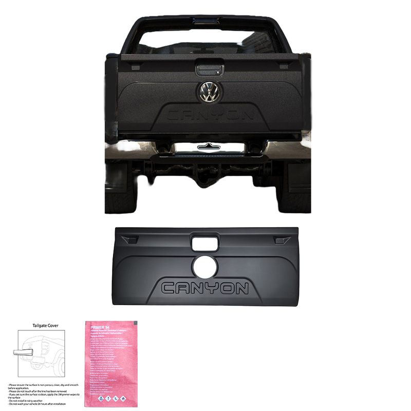 Achterklepcover  Volkswagen Amarok MK1 2010-2022 - Versie 2 - Matzwart