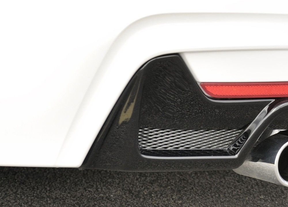 Achterbumper aanzet carbon-look uitlaat links BMW 4 serie incl.