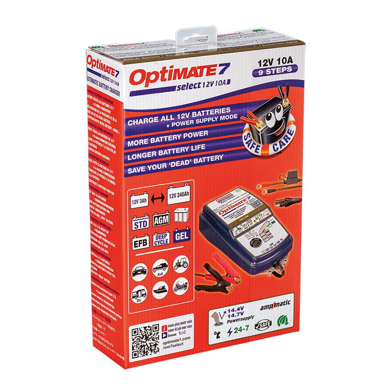 Optimate 7 Select 12V 10-Amp Acculader / tester / onderhouder