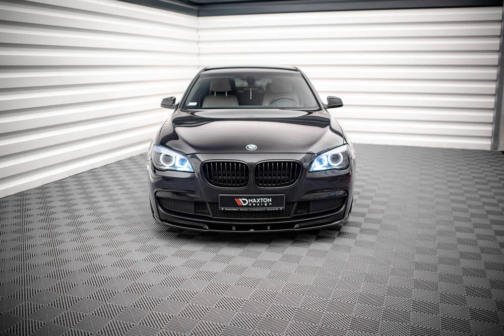 Voorspoiler V.2 BMW 7 Serie M-Pakket F01 Maxton Glans Zwart