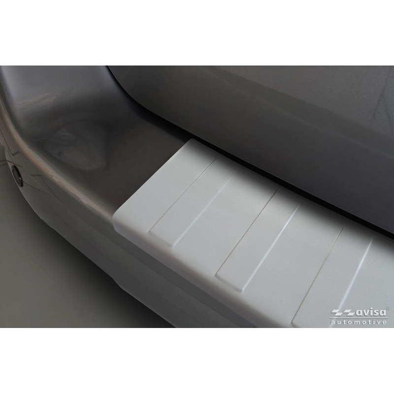 Avisa RVS gepoedercoate Achterbumperprotector  Citroën Jumpy & Spacetourer / Peugeot Expert & Traveller / Toyota Proace 2016- / Opel Vivaro & Zafira Life 2019- (L1) 'Soft Silver'