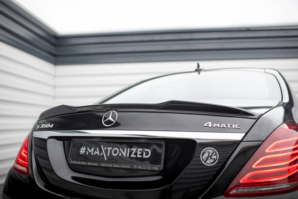 Spoiler Mercedes S klasse W222 Maxton Glans Zwart