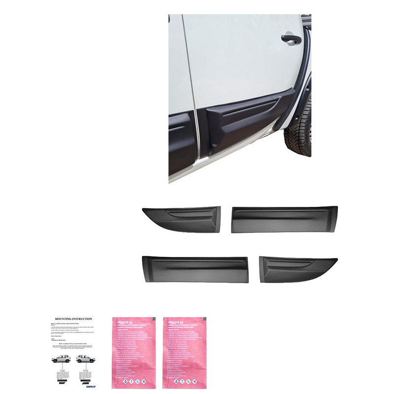 Deurpanelen  Mitsubishi L200 Triton 4 2007-2014 - Matzwart