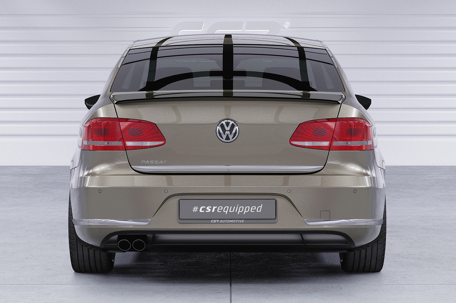 Achterspoiler voor VW Passat B7 Typ 3C Glans Zwart (2010–2014) – CSR Automotive