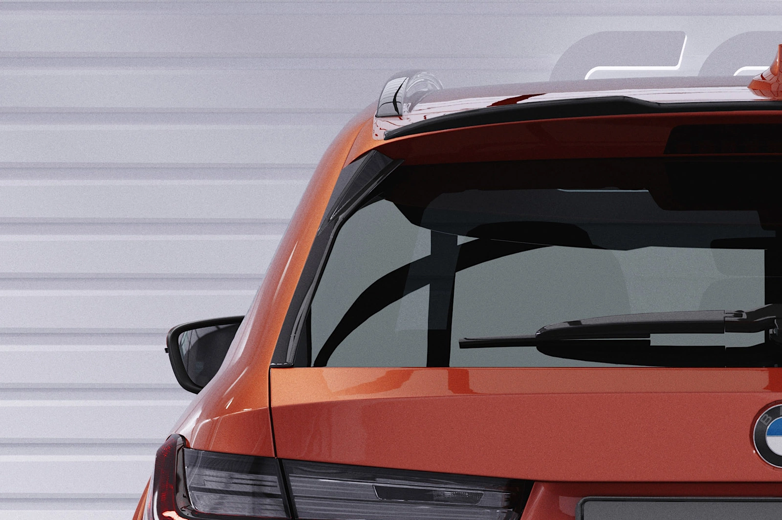 Achterspoiler BMW 3er G21 Touring glans zwart