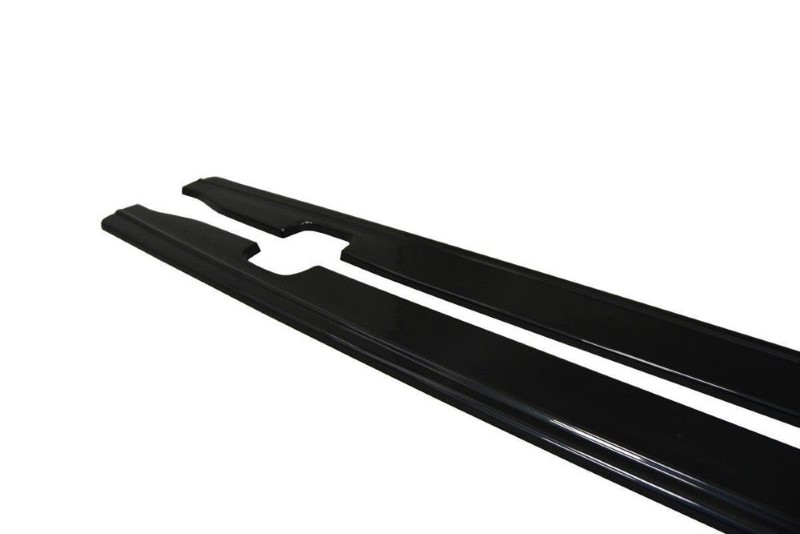 Zijskirts Diffusers Audi S6 / A6 S-Line C7 FL Glanzend Zwart